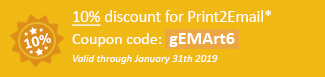 10% discount for Print2Email Coupon code: gEMArt6