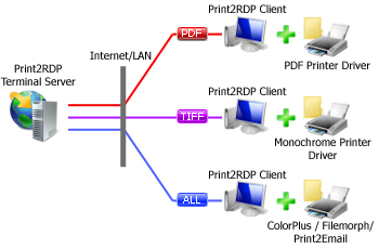 Remote print and file conversion simultaneously