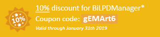 10% discount for BiLPDManager! Coupon code: gEMArt6