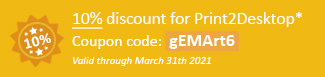 10% discount for Print2Email Coupon code: gEMArt6