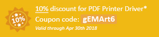10% discount for PDF Printer Driver!
