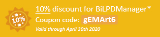 10% discount for BiLPDManager! Coupon code: gEMArt6