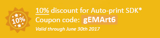 10% discount for Auto-print SDK Coupon code: gEMArt6