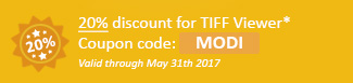 20% discount for TIFF Viewer Coupon code: MODI