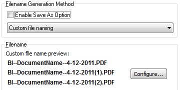 Custom File Naming option