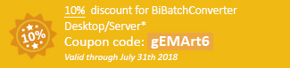 10% discount for Document Converter Server! Coupon code: gEMArt6