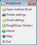 Print2Email Control Center