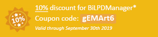 10% discount for BiLPDManager! Coupon code: gEMArt6