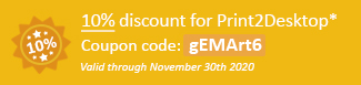 10% discount for Print2Email Coupon code: gEMArt6