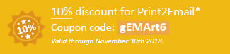 10% discount for Print2Email Coupon code: gEMArt6