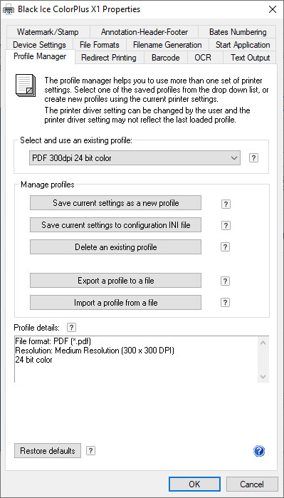 Profile Manager