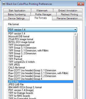 Default Printer driver User interface