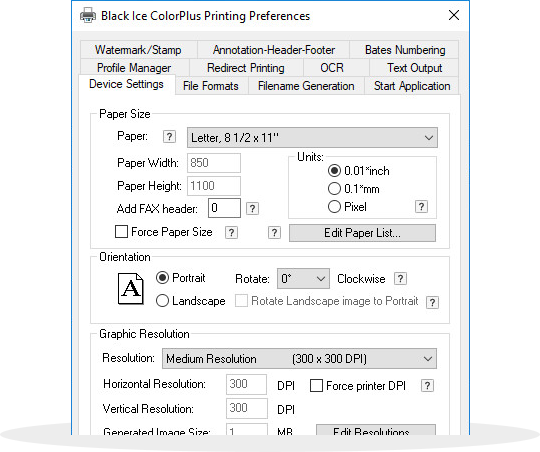 Printer Manager User Interface