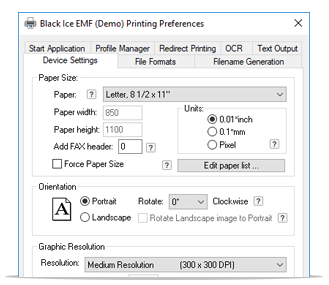 EMF Printer Driver 14.86 Rev1721 full EMF Printer Driver full screenshot