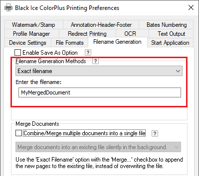 Merging documents