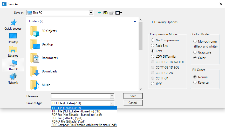 Editable File Format Available File Formats