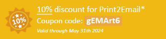 10% discount for Print2Email Coupon code: gEMArt6