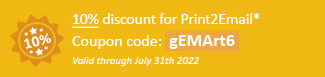 10% discount for Print2Email Coupon code: gEMArt6