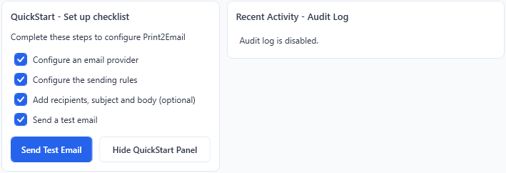 Dashboard Status UI