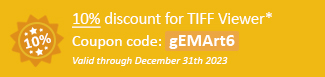 20% discount for TIFF Viewer Coupon code: gEMArt6