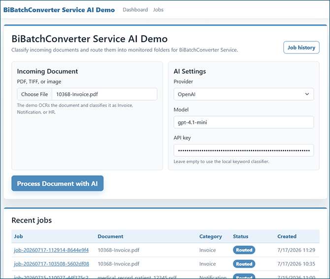BiBatchConverter Service with AI workflow 1