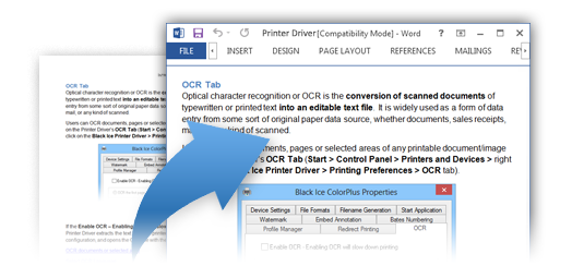 OCR the scanned documents