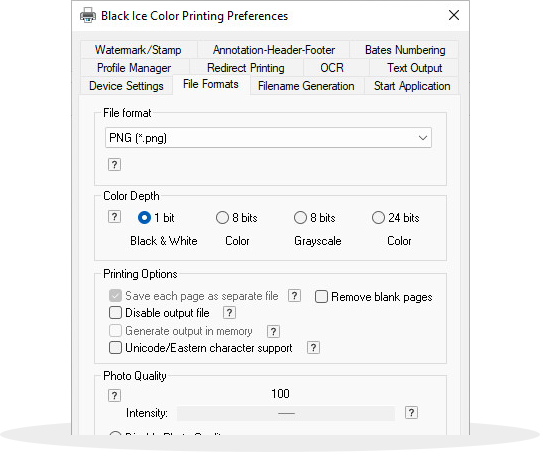 Printer Manager User Interface