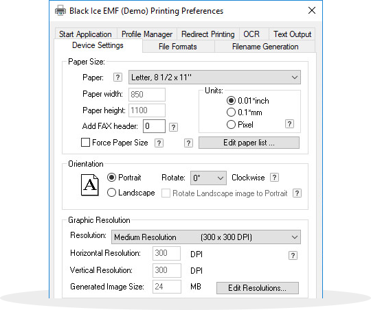 Printer Manager User Interface