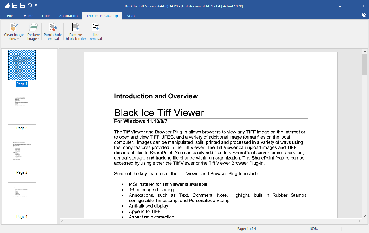 TIFF Viewer Server screenshot