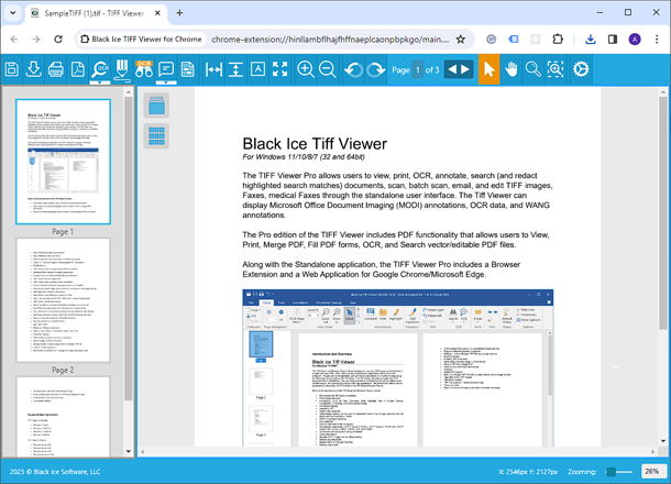 TIFF Viewer Chrome Extension