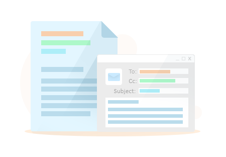 Email documents based on Content